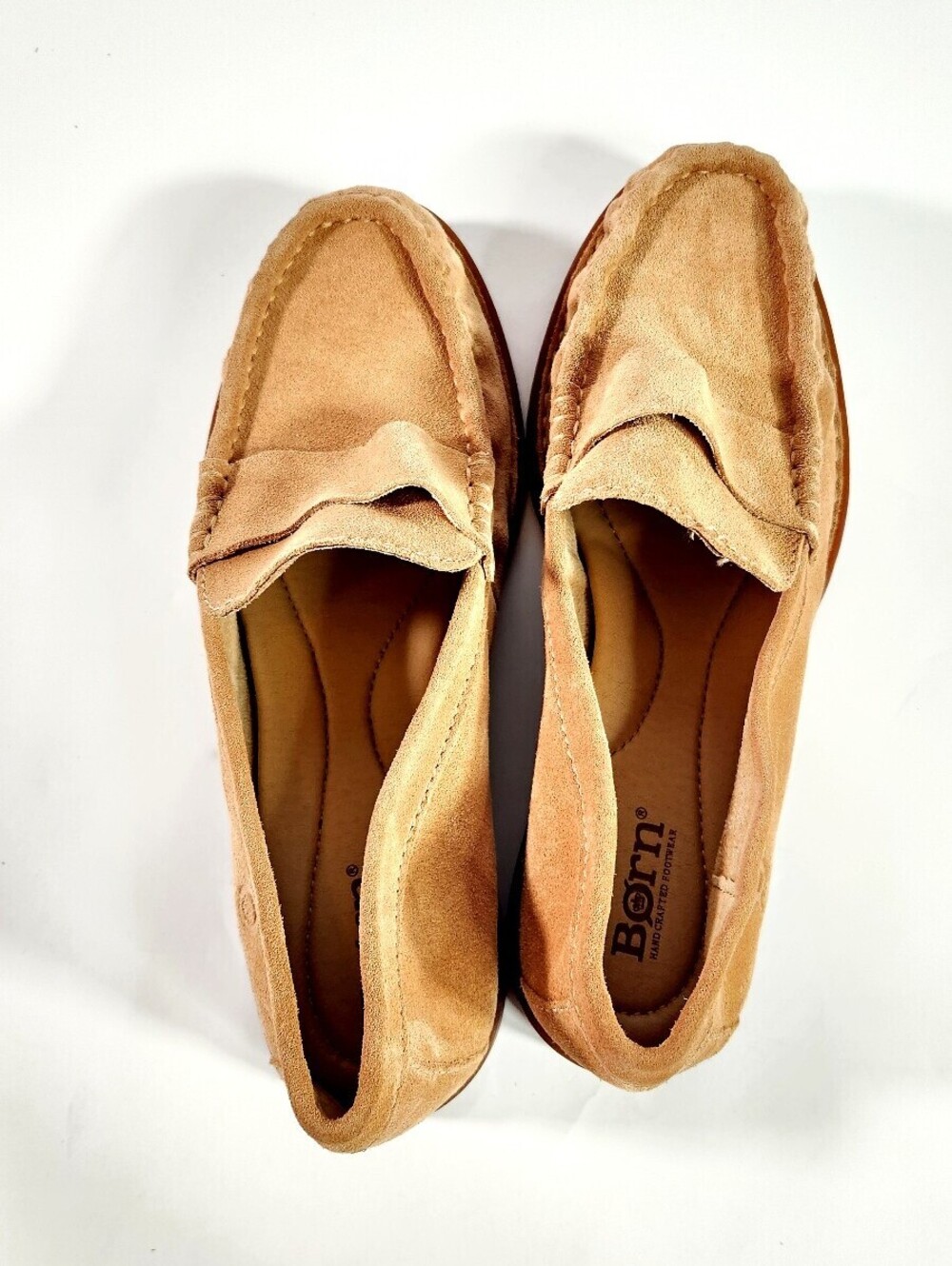 Born Women's Suede Penny Loafers Tan Size 9 - Picture 4 of 9